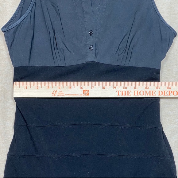 Zara Woman sleeveless black mini dress Sz.Med. lined•side zip• LBD - Picture 4 of 9